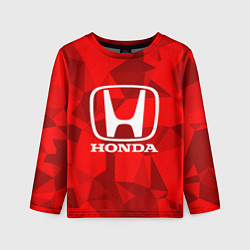 Лонгслив детский HONDA, цвет: 3D-принт