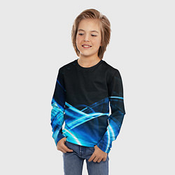 Лонгслив детский DIGITAL BLUE, цвет: 3D-принт — фото 2