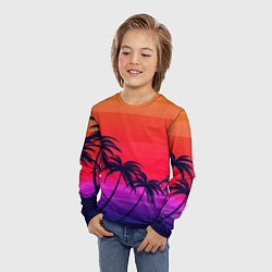Лонгслив детский Очеровательный закат, цвет: 3D-принт — фото 2