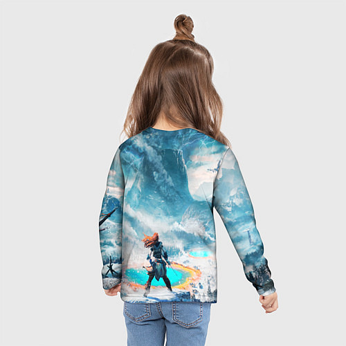 Детский лонгслив HORIZON ZERO DAWN / 3D-принт – фото 6