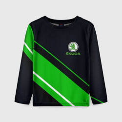 Лонгслив детский SKODA, цвет: 3D-принт