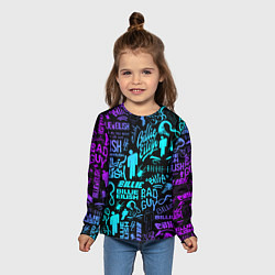 Лонгслив детский BILLIE EILISH БИЛЛИ АЙЛИШ, цвет: 3D-принт — фото 2