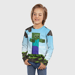 Лонгслив детский Minecraft, цвет: 3D-принт — фото 2