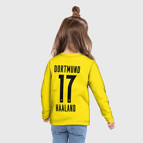 Детский лонгслив HAALAND Borussia Dortmund / 3D-принт – фото 6