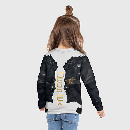 Детский лонгслив Отражение Адама Дженсена Deus Ex / 3D-принт – фото 6