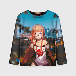 Лонгслив детский Футаба, цвет: 3D-принт