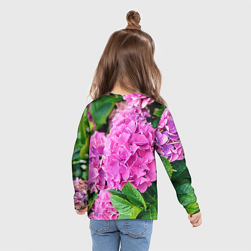 Детский лонгслив Гортензия / 3D-принт – фото 6