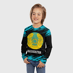Лонгслив детский KAZAKHSTAN КАЗАХСТАН, цвет: 3D-принт — фото 2