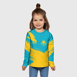 Лонгслив детский КАЗАХСТАН KAZAKHSTAN, цвет: 3D-принт — фото 2