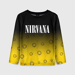 Лонгслив детский NIRVANA НИРВАНА, цвет: 3D-принт