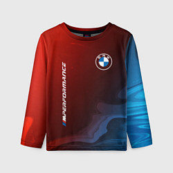 Лонгслив детский BMW БМВ, цвет: 3D-принт