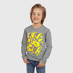 Лонгслив детский Pikachu Pika Pika, цвет: 3D-принт — фото 2