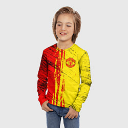 Лонгслив детский Manchester United Дьяволы, цвет: 3D-принт — фото 2