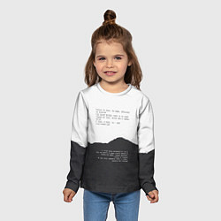 Лонгслив детский Только ты пари, цвет: 3D-принт — фото 2
