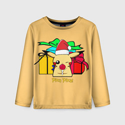 Детский лонгслив New Year Pikachu