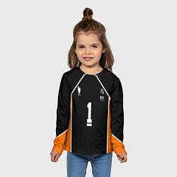 Лонгслив детский Форма капитана Haikyuu!!, цвет: 3D-принт — фото 2