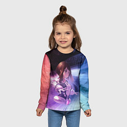 Лонгслив детский Урарака, Очако, цвет: 3D-принт — фото 2