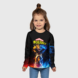 Лонгслив детский Моя геройская академия, цвет: 3D-принт — фото 2