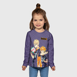 Лонгслив детский Haikyu!!!, цвет: 3D-принт — фото 2