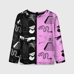 Лонгслив детский Руки, статуи, цвет: 3D-принт