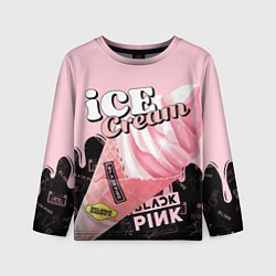 Лонгслив детский BLACKPINK ICE CREAM, цвет: 3D-принт