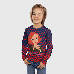 Лонгслив детский Queens Gambit Ход Королевы, цвет: 3D-принт — фото 2