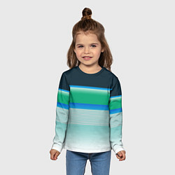 Лонгслив детский Sea color, цвет: 3D-принт — фото 2