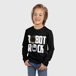 Лонгслив детский Robot Rock, цвет: 3D-принт — фото 2