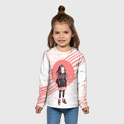 Лонгслив детский Незуко, цвет: 3D-принт — фото 2