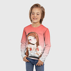 Лонгслив детский Девушка ищет кадр измеряет, цвет: 3D-принт — фото 2