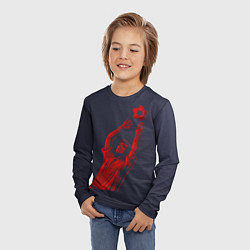 Лонгслив детский Вратарь, цвет: 3D-принт — фото 2