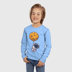 Лонгслив детский Космонавт с шариком, цвет: 3D-принт — фото 2