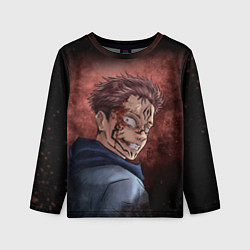 Лонгслив детский МАГИЧЕСКАЯ БИТВА SUKUNA, цвет: 3D-принт