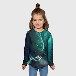 Лонгслив детский ВОЛЧИЙ ОСКАЛ, цвет: 3D-принт — фото 2