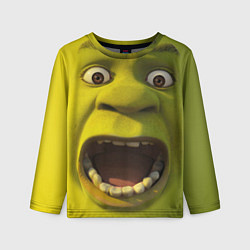 Детский лонгслив Shrek is Yelling