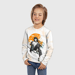 Лонгслив детский Муичиро Токито Kimetsu no Yaiba, цвет: 3D-принт — фото 2