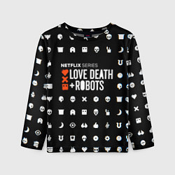 Лонгслив детский LOVE DEATH ROBOTS $$$, цвет: 3D-принт