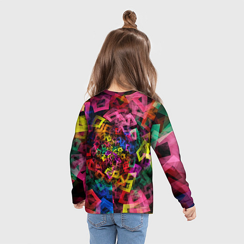Детский лонгслив Калейдоскоп / 3D-принт – фото 6