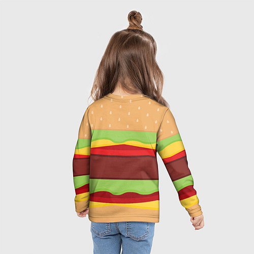 Детский лонгслив Бутерброд / 3D-принт – фото 6
