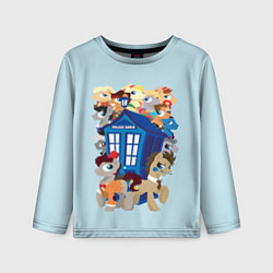 Детский лонгслив My little pony x Doctor Who