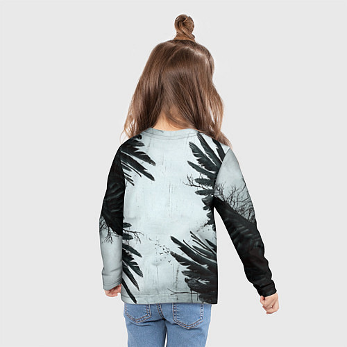 Детский лонгслив Resident Evil Village Crow / 3D-принт – фото 6