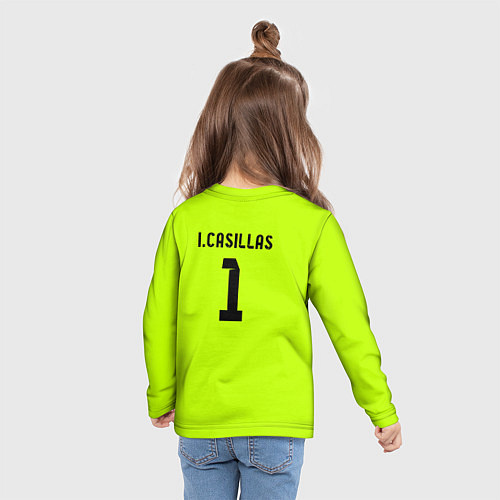 Детский лонгслив Iker Casillas / 3D-принт – фото 6