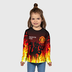 Лонгслив детский MANCHESTER UNITED ДЬЯВОЛ, цвет: 3D-принт — фото 2