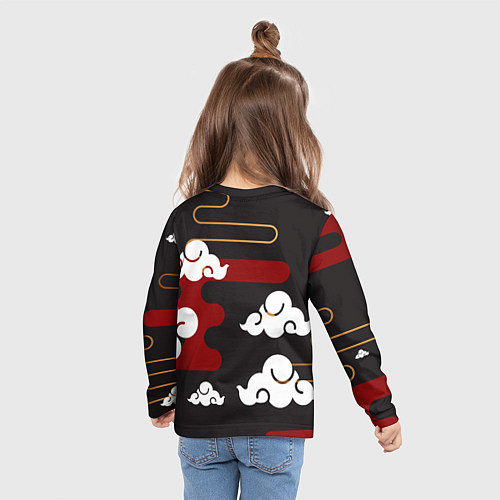 Детский лонгслив Ниндзя Япония / 3D-принт – фото 6