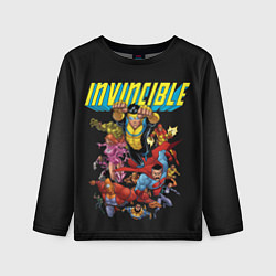 Лонгслив детский Неуязвимый Invincible, цвет: 3D-принт