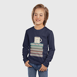 Лонгслив детский Book Cup, цвет: 3D-принт — фото 2