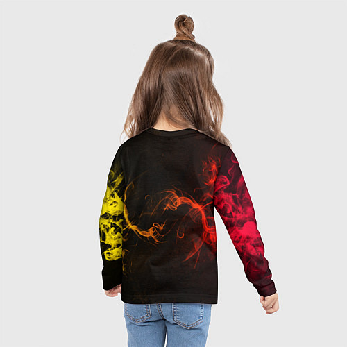 Детский лонгслив Сборная Германии / 3D-принт – фото 6