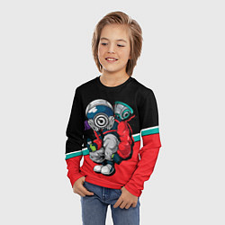 Лонгслив детский Граффити, цвет: 3D-принт — фото 2