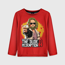 Лонгслив детский The dude redemption, цвет: 3D-принт