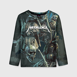 Лонгслив детский Metallica Metal Skull, цвет: 3D-принт